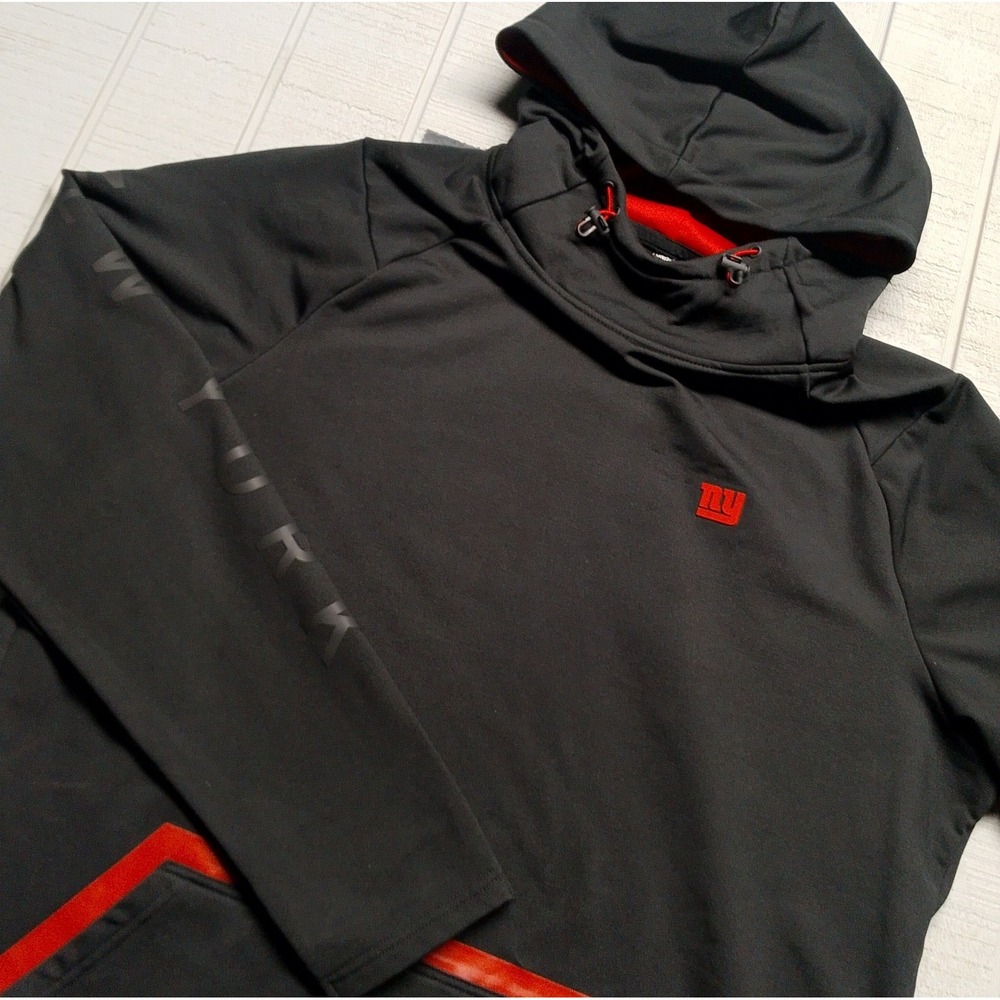 UNRL NY Giants G-Men Crossover Hoodie Men's Size XL Black Fleece Limited Edition
